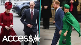 Meghan Markle & Prince Harry Awkwardly Greet Kate Middleton & Prince William