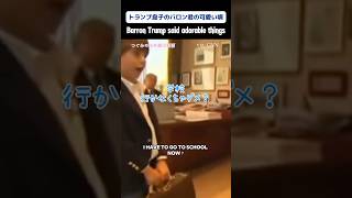 バロン・トランプくんの英語が可愛すぎる/Barron Trump spoke with adorable accent. #翻訳動画 #トランプ氏 #barrontrump #日本語訳