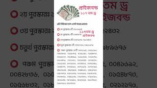 প্ৰাইজবন্ড ১১৭ তম ড্র ৩১ অক্টোবর ২০২৪ Price Bond Draw Result 2024 October 31