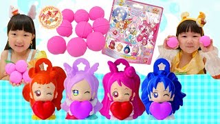 全種類ゲット！プリキュアドールマスコット びっくらたまご プリキュアアラモードのバスボール