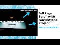 Full Page Scroll with Nav Buttons, Vanilla Javascript Project (Part 2)