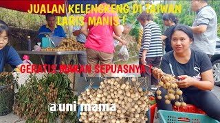 BANTU TEMAN TAIWAN JUALAN & MRETELI KELENGKENG DI PINGGIR JALAN | indonesia taiwan