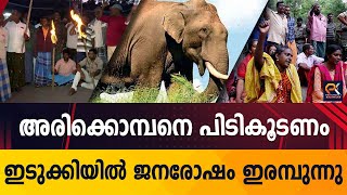 അരിക്കൊമ്പനെ പിടികൂടണം ഇടുക്കിയിൽ ജനരോഷം ഇരമ്പുന്നു @politicskerala9098