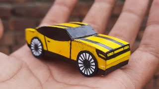 How to make car from paper /Making car  / paper car / handmade car /3d paper car model