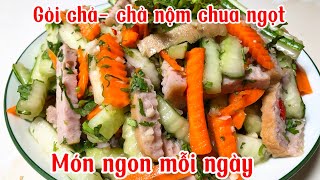 Gỏi chả_cách làm gỏi chả dưa leo ngon tại nhà |Món ngon mỗi ngày PT