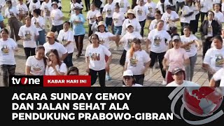 Ribuan Pendukung Prabowo-Gibran Gelar Sunday Gemoy \u0026 Jalan Sehat | Kabar Hari Ini tvOne