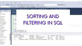 SQL | Sorting and Filtering data in SQL | Different filtering methods | LIKE | IN | = |