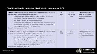 Clasificacion de defectos y clase de calidad