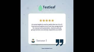 From Non-IT to IT Success | TestLeaf Success Story 🌟