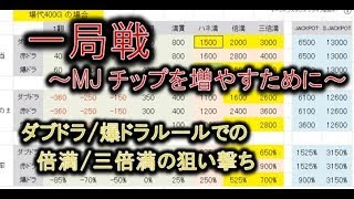 一局戦の考察　MJチップを増やすために　MJ麻雀