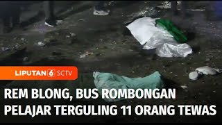 Diduga Rem Blong, Bus Rombongan Pelajar Alami Kecelakaan Maut di Subang | Liputan 6