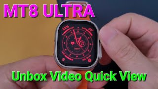 KIWITIME IWO WATCH MT8 ULTRA Smartwatch Unbox Video Quick View-Detailed Video Online in One Day