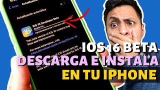 ¡iOS 16 BETA OFICIAL! Descargar e instalar AHORA en tu iPHONE