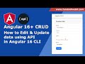 Angular CRUD - 3: Edit and update data using api in Angluar CLI | Update data with api in angular