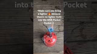 Biggest mistake to avoid on MSR Pocket Rocket 2 stove? #backpackingequipment #backpacking #camping