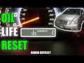 2008 Honda Odyssey Oil Life Reset | 2005-2010