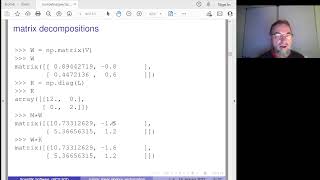 numpy, linear algebra, and vectorization