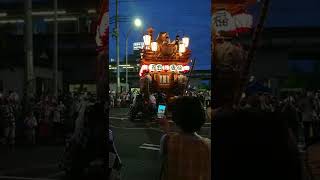 潮来祇園祭礼 (2022.8.5. 初日)  下壹丁目  駅前にてのの字