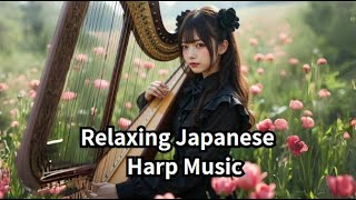 Relaxing Japanese Harp Music | Traditional Japanese BGM for Meditation and Relaxation