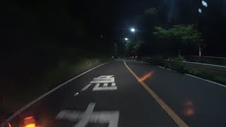 小沢峠　下り　(2020真夜中)　バイク ツーリング　VTR250改　車載動画