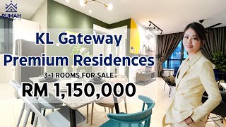 KL Gateway Premium - 3+1 Bedrooms with 1,345sq ft in Bangsar South | RM 1,150,000 | Eunice Yong