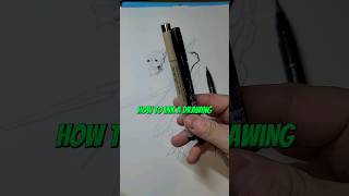 How To INK A Drawing 🎨 #howtodraw #Drawing #art #fyp