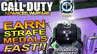 EARN STRAFE MEDALS FAST!! "Advanced Warfare" Camo Unlock Tips (COD AW) | Chaos