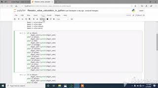 Resistance value calculator in python