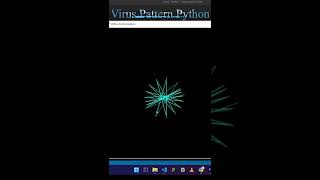 Create Virus pattern in python || Turtle #python #coding #ptyhonpattern #pythonlibraries
