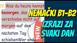 NEMAČKI B1-B2 IZRAZ KOJE KAD NAUČITE KORISTIĆETE SVAKI DAN I JEDNOSTAVNO NEĆETE MOĆI BEZ NJIH