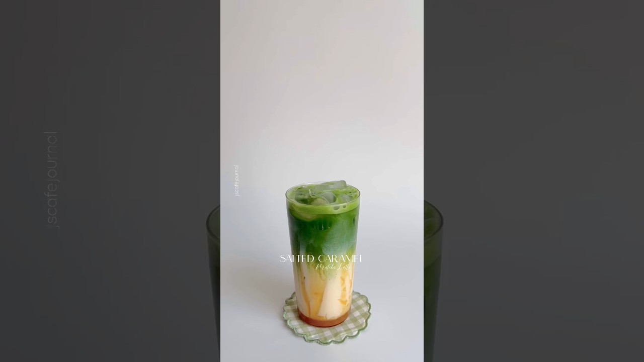 Salted Caramel Matcha Latte Homecafe Matcha Matcharecipes