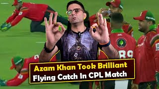 Azam Khan takes a blinder to send back Johnson Charles in CPL 2024😳🧤