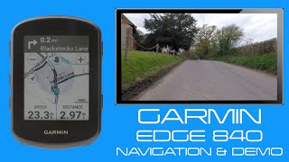 Garmin Edge 840 Navigation & Demonstration