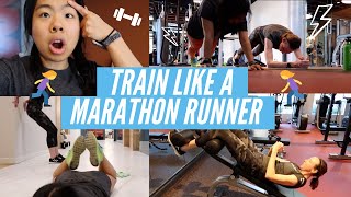 MARATHON runner WORKOUT routine | Cornell PhD Student | Sam Elle