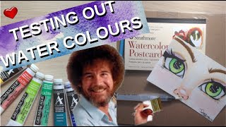 Feeling Like Bob Ross...Testing Out Watercolours/Strathmore Post Card Watercolour Paper/kkatz art