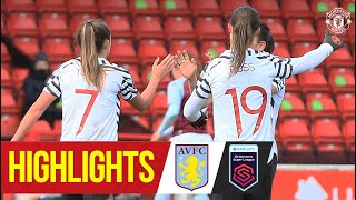 Highlights | Aston Villa 0-2 Manchester United Women | FA Women's Super League