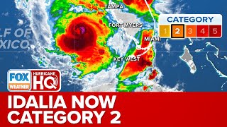 Hurricane Idalia Rapidly Intensifies To A Category 2 Hurricane
