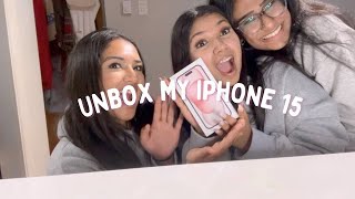 UNBOX MY IPHONE 15!