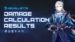 NEUVILLETTE (Lvl. 90/C0) - DPS Build: Optimized Damage Calculations | Genshin Impact