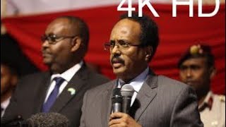 Daawo: Full Khudbadii Farmaajo ee Xalfadii Caleema Saarka Madaxwaynaha Puntland Siciid Cadilahi Dani