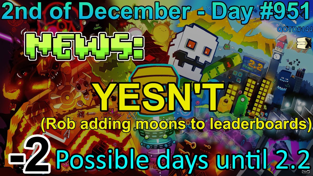 Daily Geometry Dash 2 2 Update Day 951 Youtube