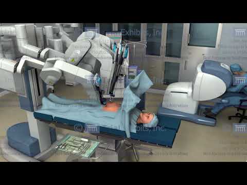 Medical animations of robotic surgery