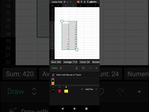 Как легко создать график в мобильном приложении Microsoft Excel! Работайте в Excel на ходу. #howto