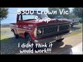 1970 F100 Burnout Build Cleetus and Cars 2022- BYC Backyard Customz Crown Vic Swap Install