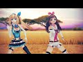 【mmd】キズナアイとミライアカリでギガンティックo.t.n【4k 60fps】