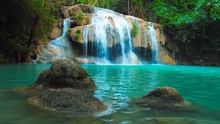 Soothing Headache, Migraine, Pain and Anxiety Relief - Gentle Waterfall, Open Heart Music, Helios 4K