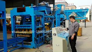 full automatic qt6-15 concrete hollow and paver block making machine complete line