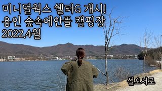 [설오서로] 용인 숲속에안뜰 캠핑장ㅣ미니멀웍스 쉘터gㅣ이번 캠핑음식은 닭볶음탕, 백순대, 감자전ㅣ서울 근교캠핑장