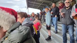 Sweet Caroline - Truro City FC supporters'  pre- match singalong, Xmas atmosphere