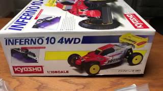 Kyosho Inferno 10 New In Box Rare Vintage RC Car Unboxing